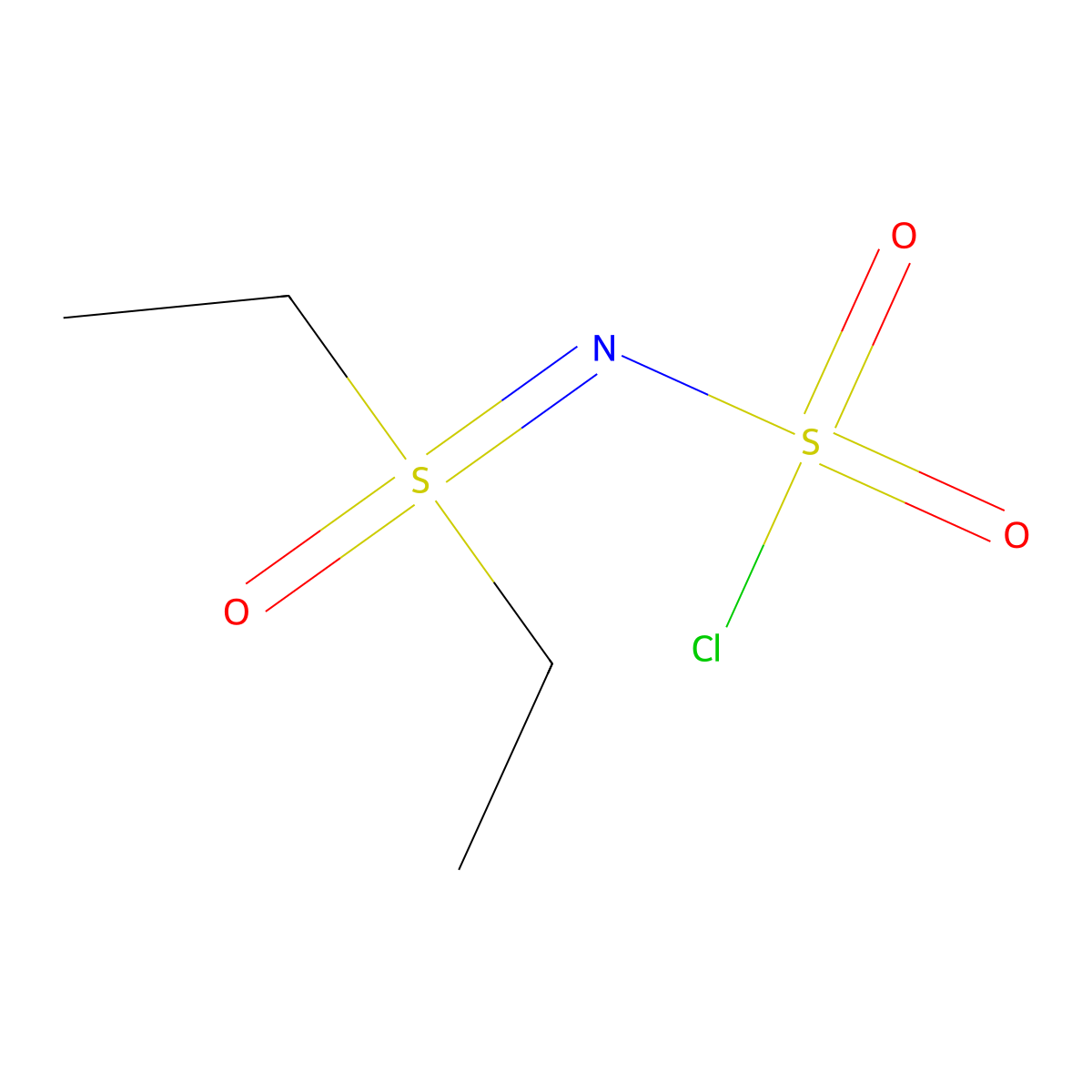 [(Chlorosulfonyl)imino]diethyl-lambda6-sulfanone molecular structure, CAS 2649075-46-5