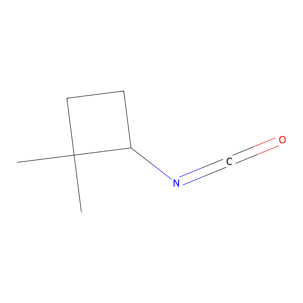 2-Isocyanato-1,1-dimethylcyclobutane molecular structure, CAS 2649078-38-4