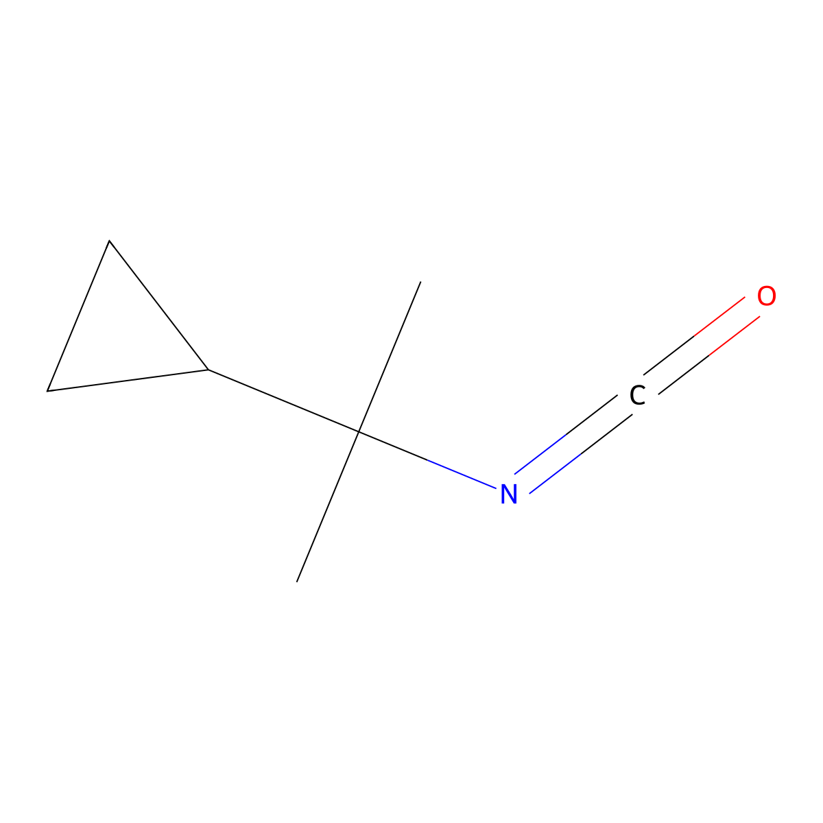 (2-Isocyanatopropan-2-yl)cyclopropane molecular structure, CAS 2649079-66-1