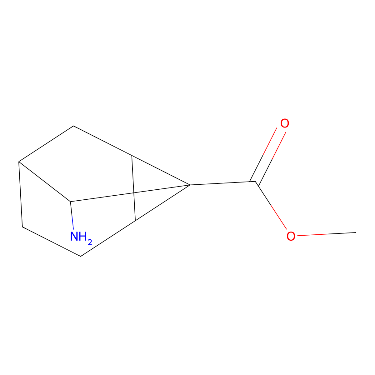 Methyl 8-aminotricyclo(3.2.1.0,2,7)octane-1-carboxylate molecular structure, CAS 2649081-83-2