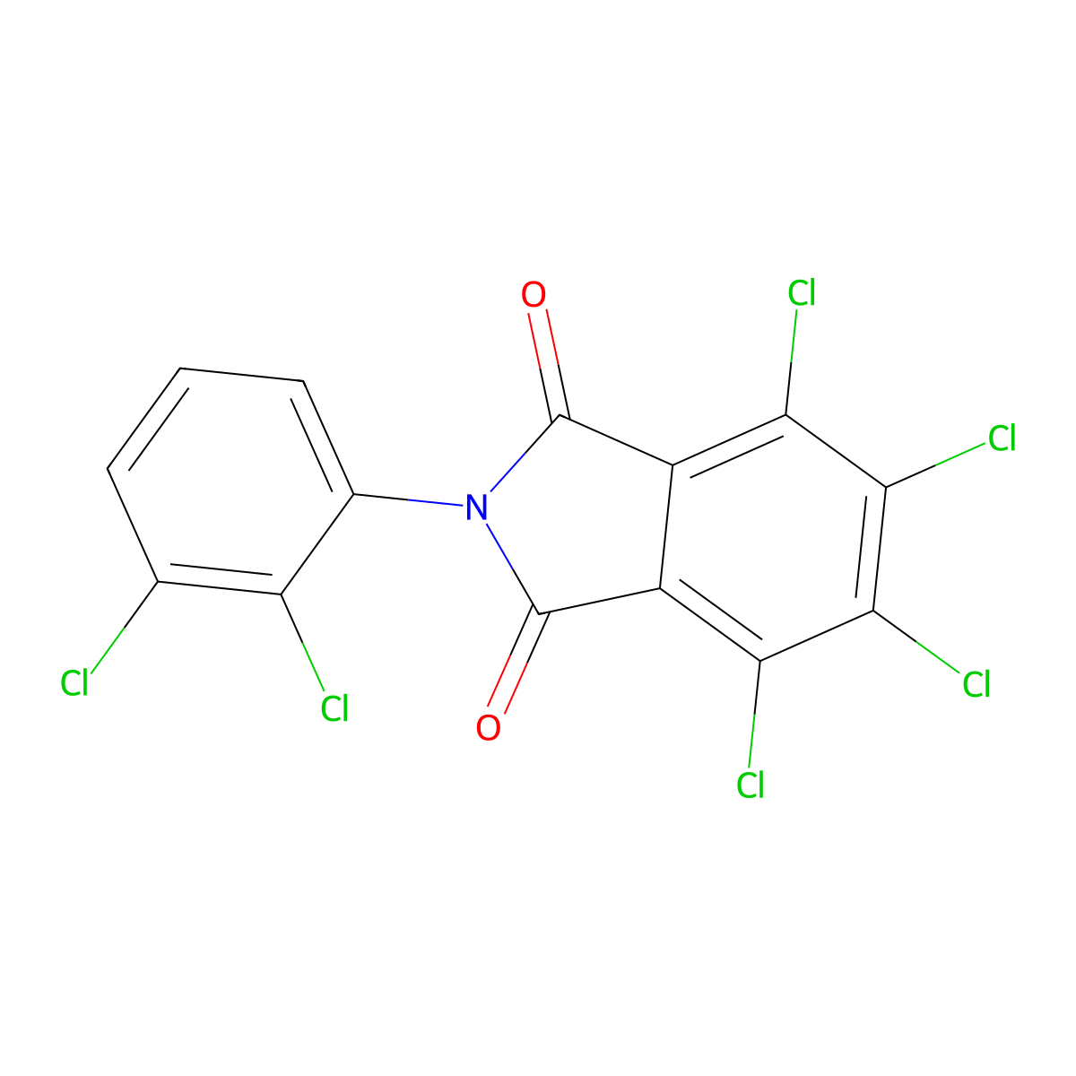 Tecloftalam Imide molecular structure, CAS 26491-30-5