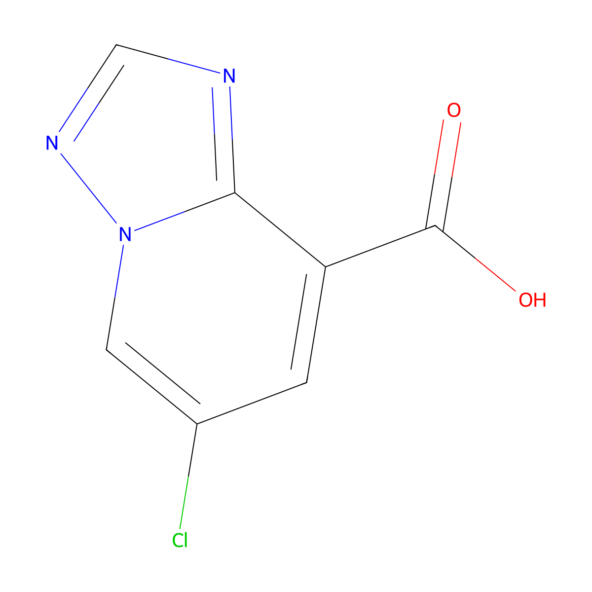 6-Chloro-[1,2,4]triazolo[1,5-A]pyridine-8-carboxylic acid molecular structure, CAS 2649322-71-2