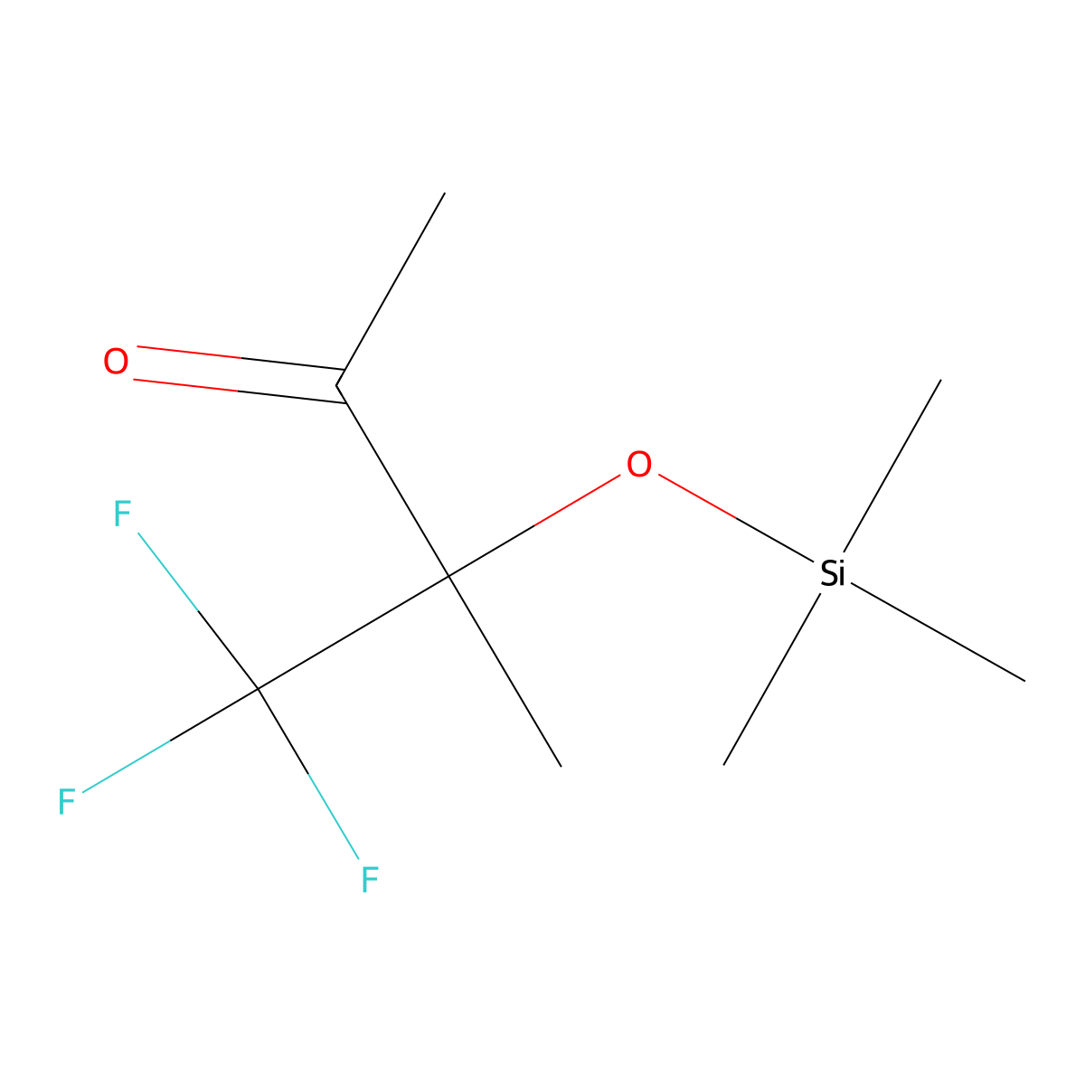 3-(Trifluoromethyl)-3-(trimethylsiloxy)-2-butanone molecular structure, CAS 2649323-00-0