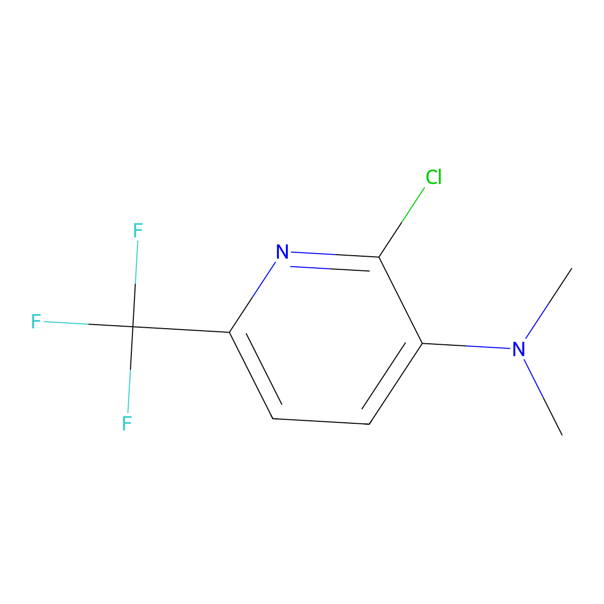 (2-Chloro-6-trifluoromethyl-pyridin-3-YL)-dimethyl-amine molecular structure, CAS 2649323-04-4