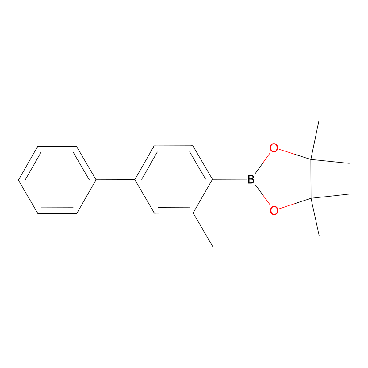 2-Methylbiphenyl-4-ylboronic acid pinacol ester molecular structure, CAS 2649399-93-7