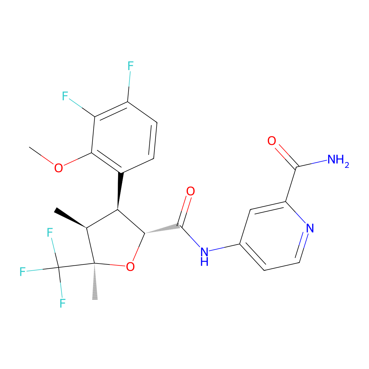 Suzetrigine molecular structure, CAS 2649467-58-1
