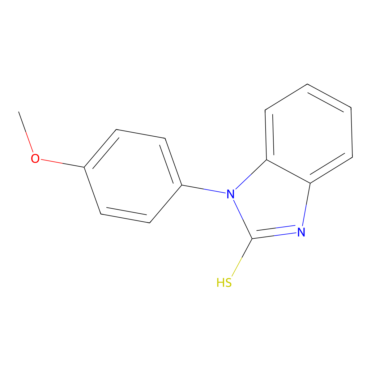 1-(4-Methoxyphenyl)-1,3-dihydro-2H-benzimidazole-2-thione molecular structure, CAS 26495-07-8