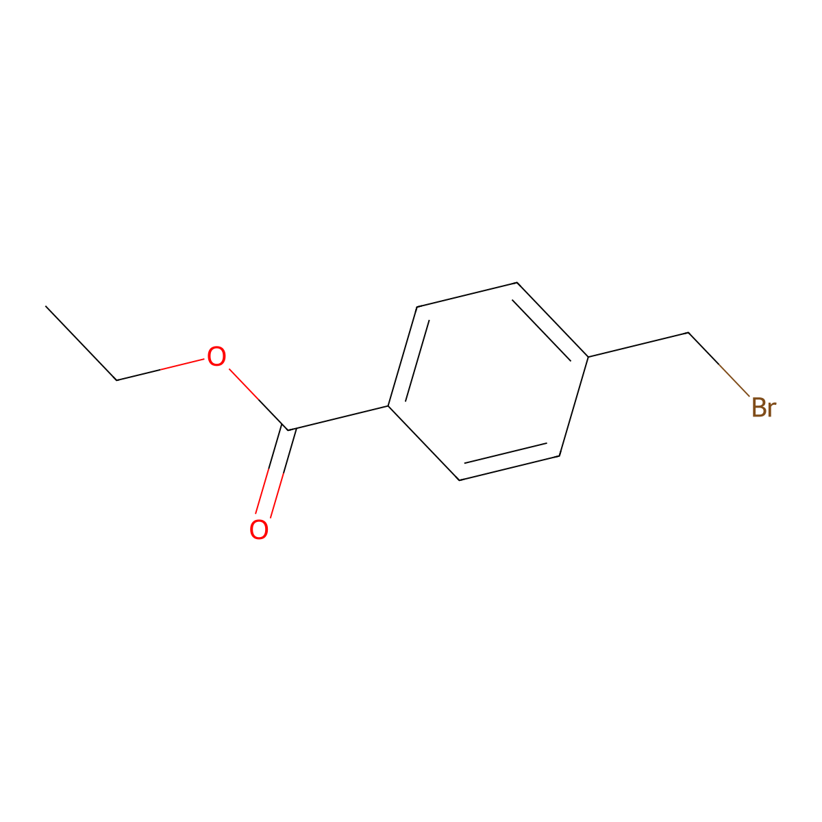 Ethyl 4-(bromomethyl)benzoate molecular structure, CAS 26496-94-6