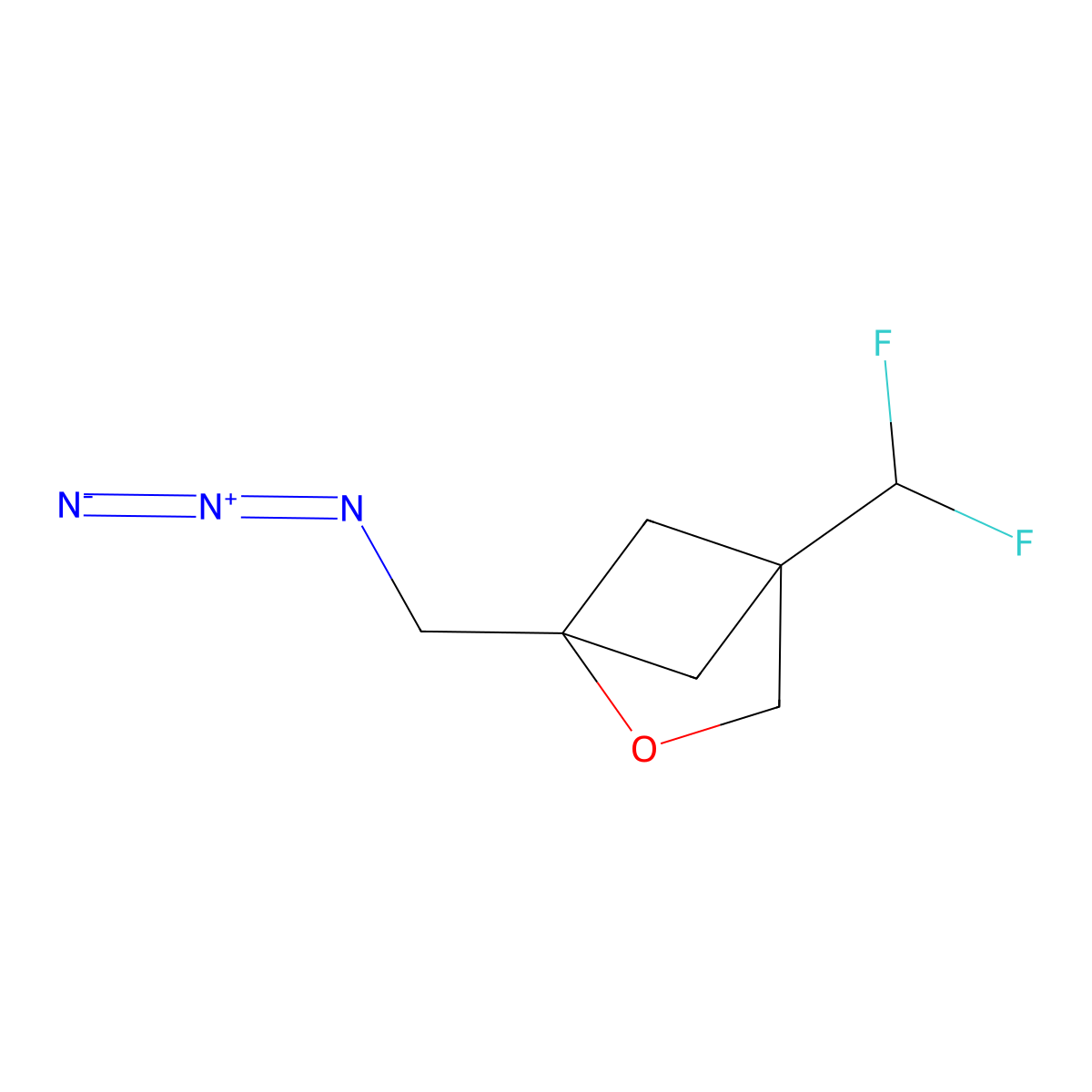 1-(Azidomethyl)-4-(difluoromethyl)-2-oxabicyclo[2.1.1]hexane molecular structure, CAS 2649757-05-9