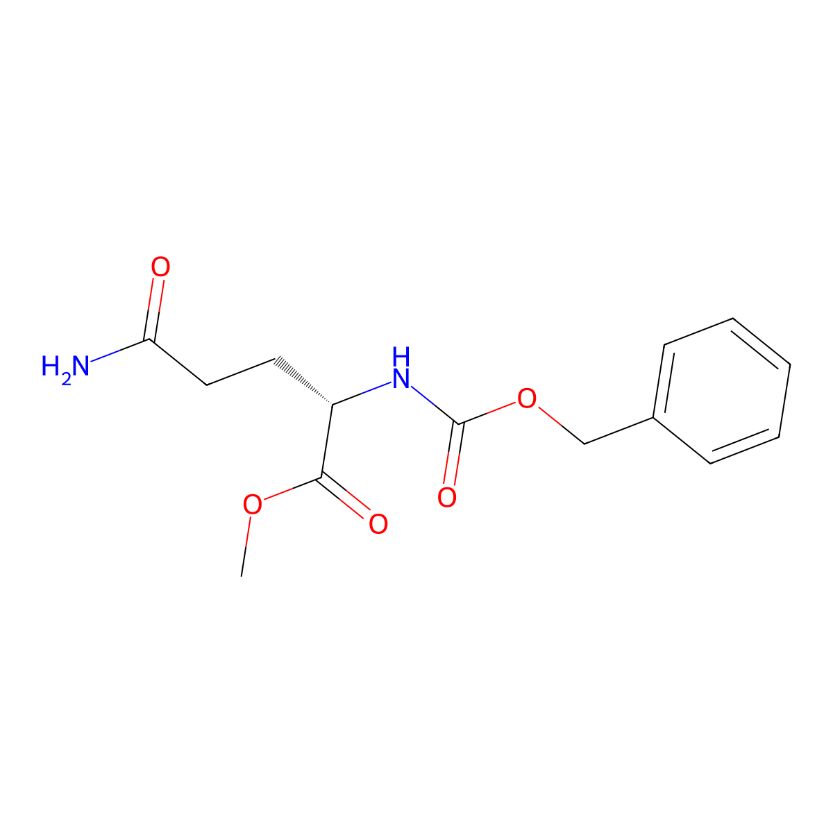 Z-Gln-ome molecular structure, CAS 2650-67-1