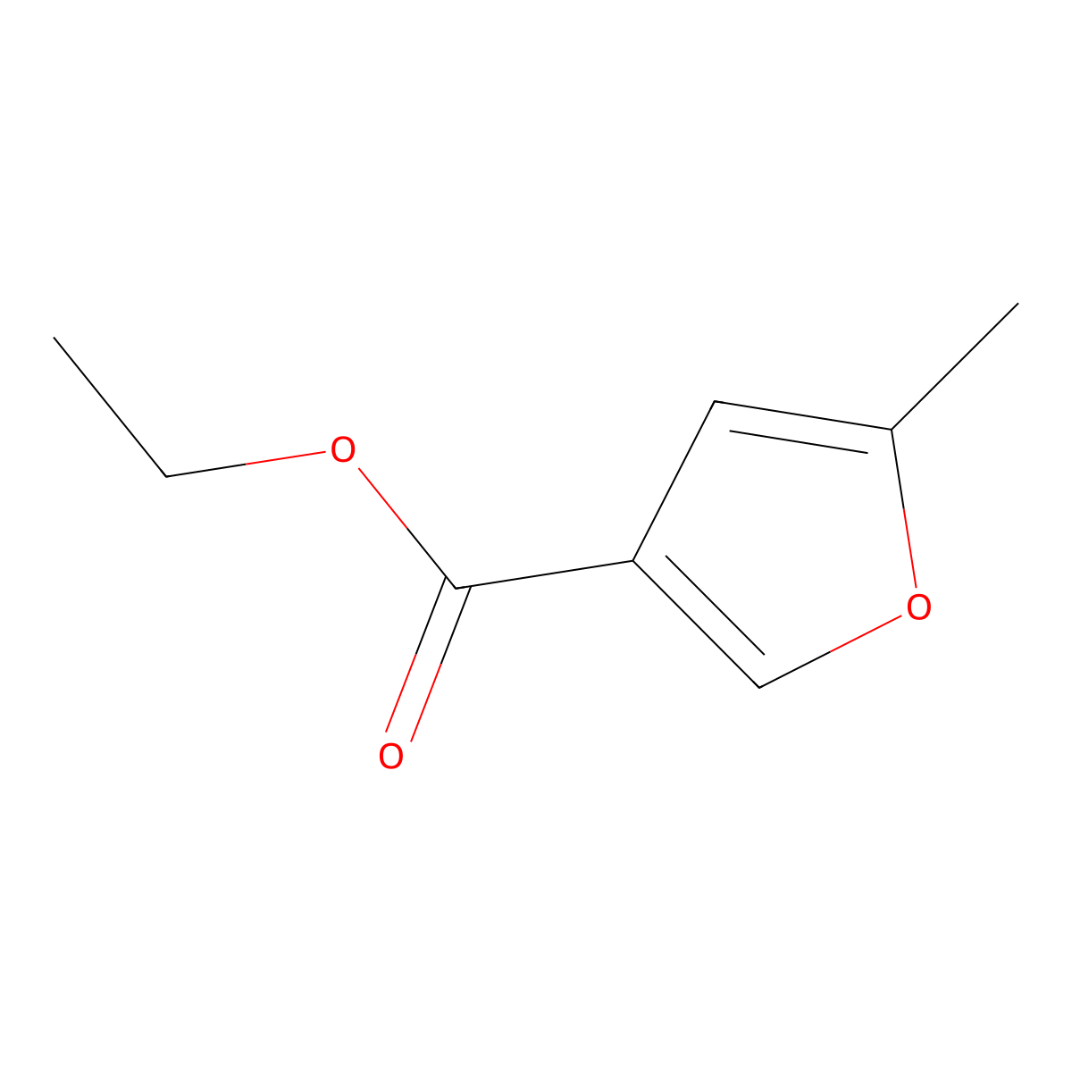 Ethyl 5-methylfuran-3-carboxylate molecular structure, CAS 26501-83-7