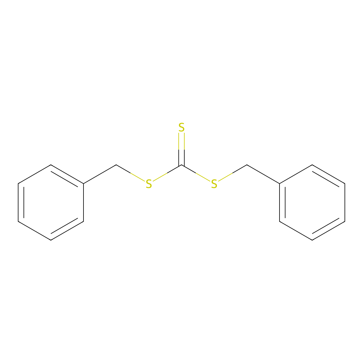Carbonotrithioic acid, bis(phenylmethyl) ester molecular structure, CAS 26504-29-0