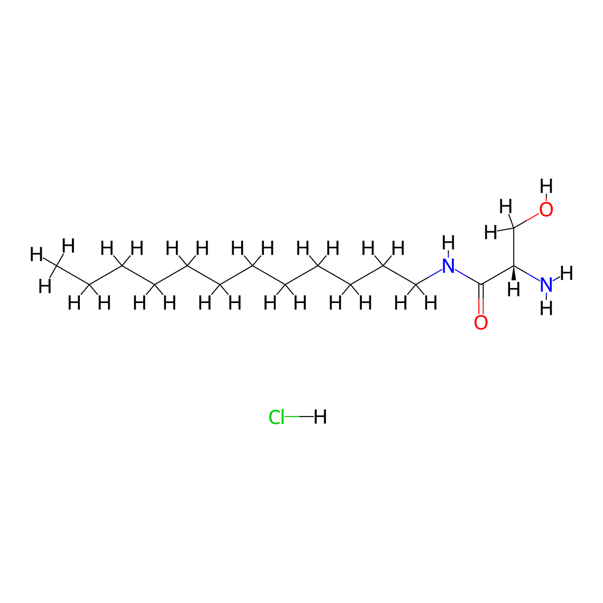 (S)-2-amino-N-dodecyl-3-hydroxypropanamide hydrochloride molecular structure, CAS 2650443-86-8