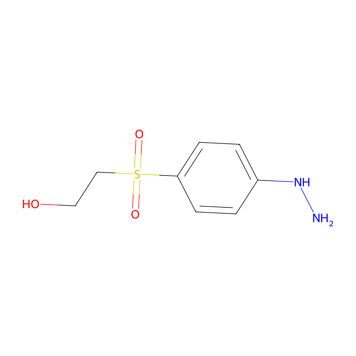 Ethanol, 2-((4-hydrazinylphenyl)sulfonyl)- molecular structure, CAS 26505-12-4