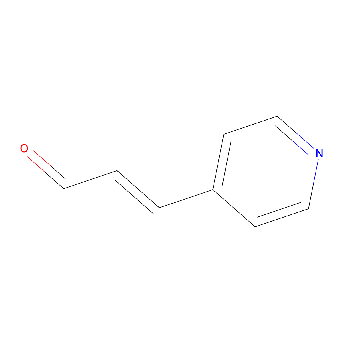 3-(Pyridin-4-yl)prop-2-enal molecular structure, CAS 26505-36-2