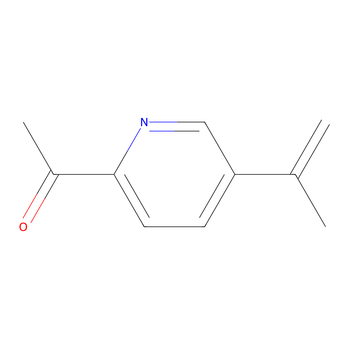 Ethanone, 1-[5-(1-methylethenyl)-2-pyridinyl]- molecular structure, CAS 265106-92-1