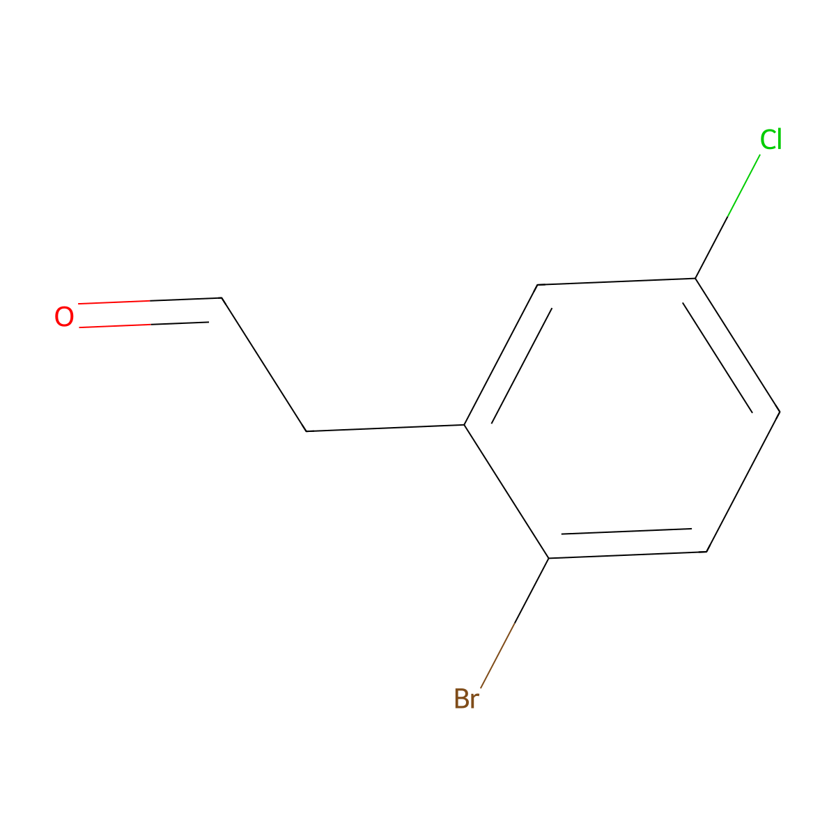 2-(2-Bromo-5-chlorophenyl)acetaldehyde molecular structure, CAS 265107-67-3