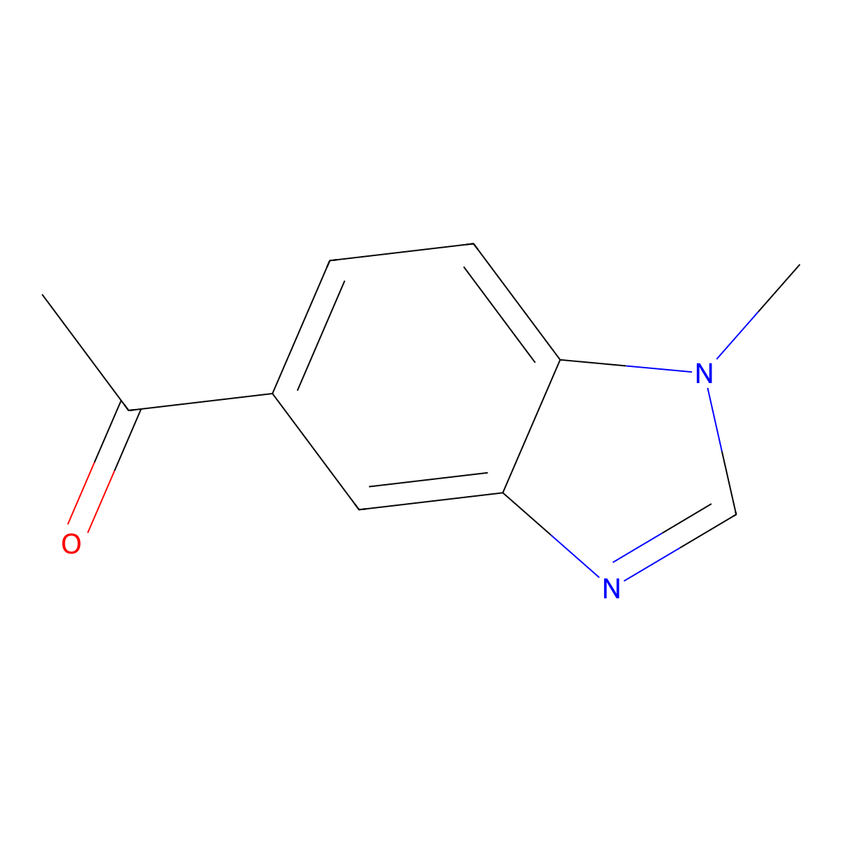 1-(1-Methyl-1H-benzoimidazol-5-yl)-ethanone molecular structure, CAS 265107-91-3