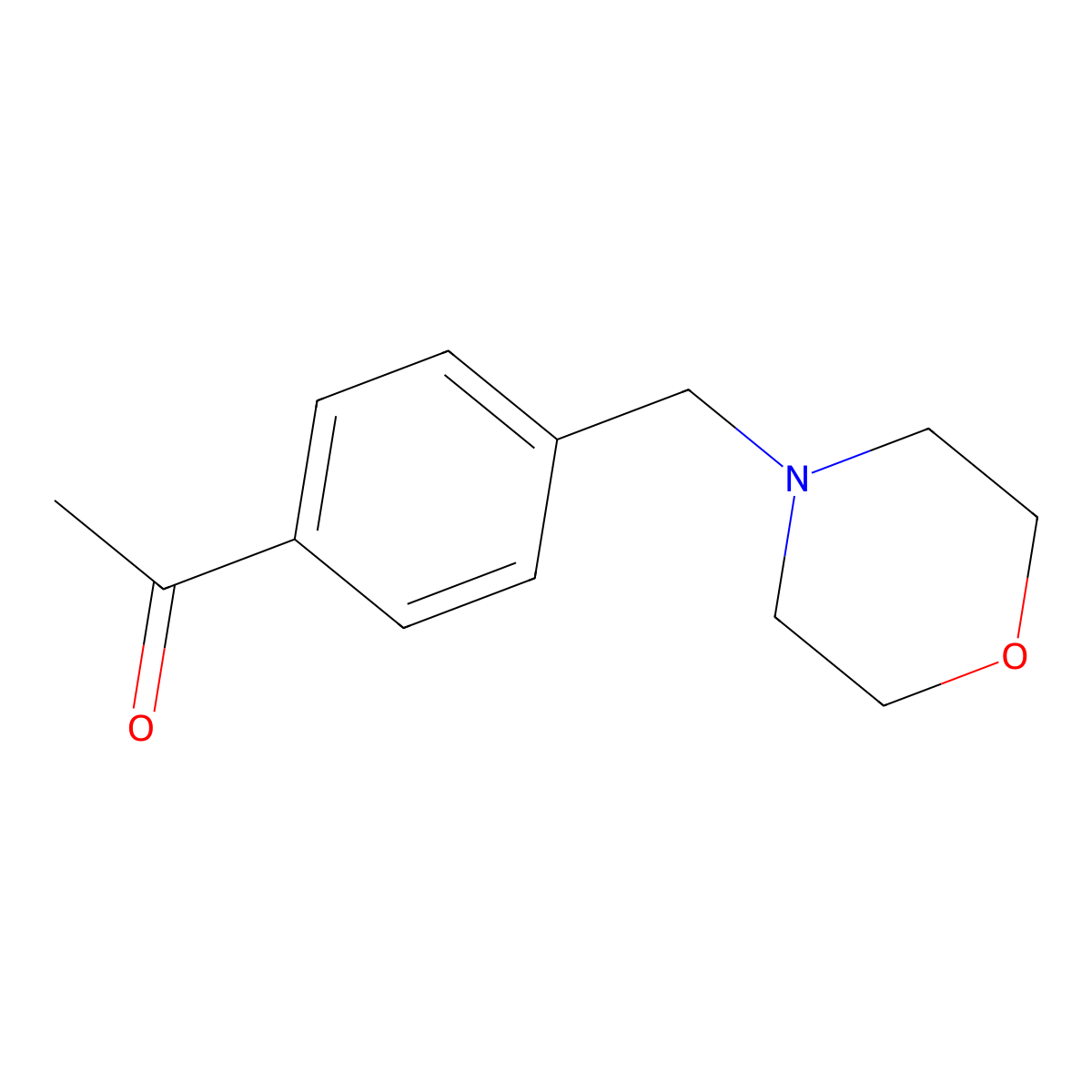 1-(4-(Morpholinomethyl)phenyl)ethanone molecular structure, CAS 265107-94-6