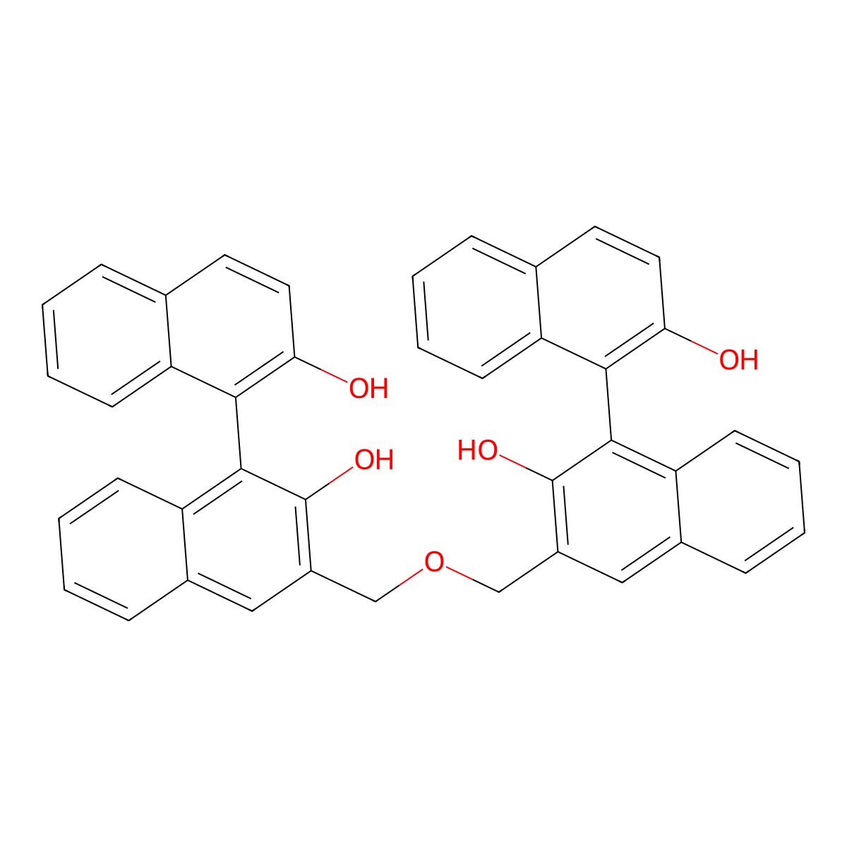 (1R,1''R)-3,3''-[oxybis(methylene)]bis-[1,1'-Binaphthalene]-2,2'-diol molecular structure, CAS 265116-85-6