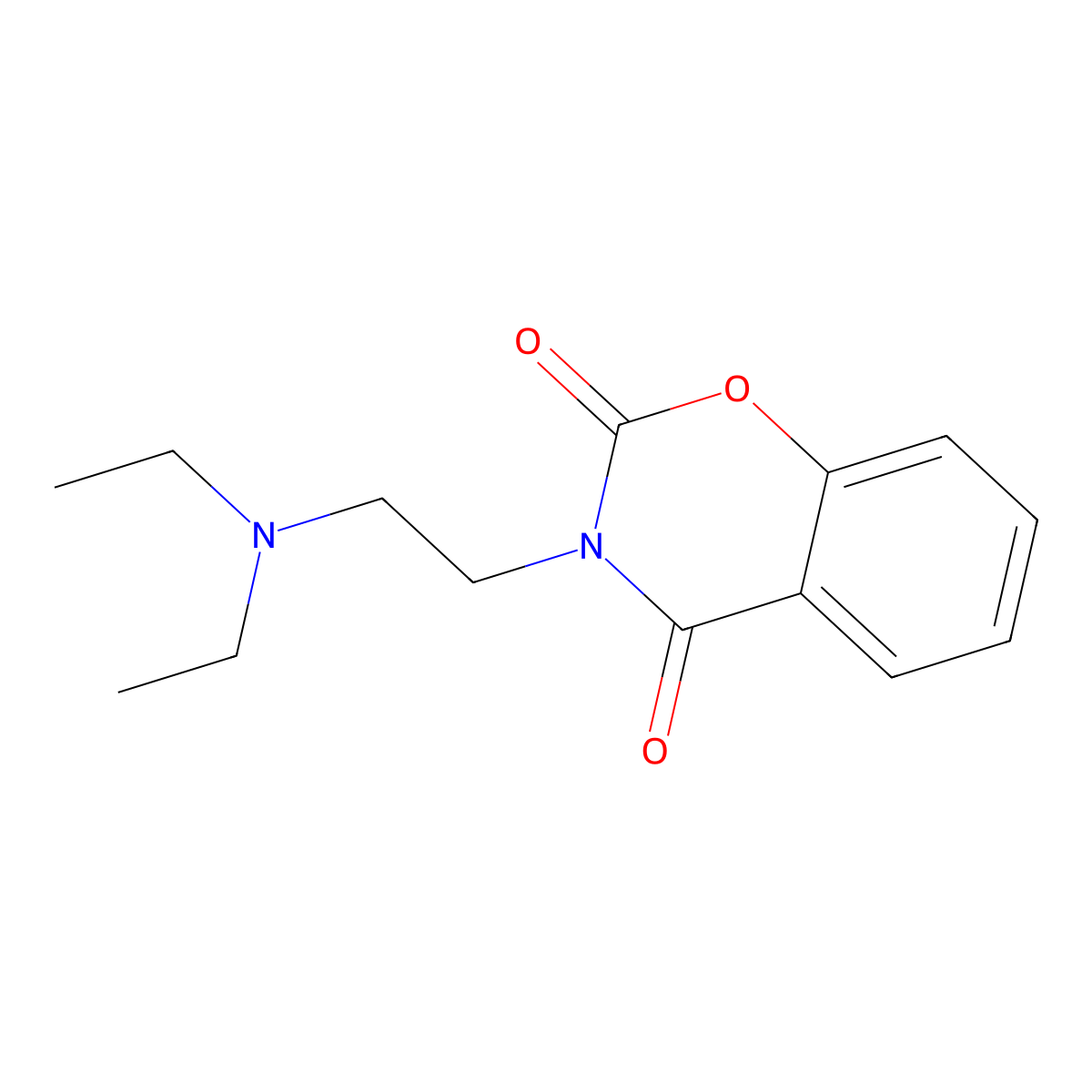 3-(2-(Diethylamino)ethyl)-2H-1,3-benzoxazine-2,4(3H)-dione molecular structure, CAS 26513-90-6
