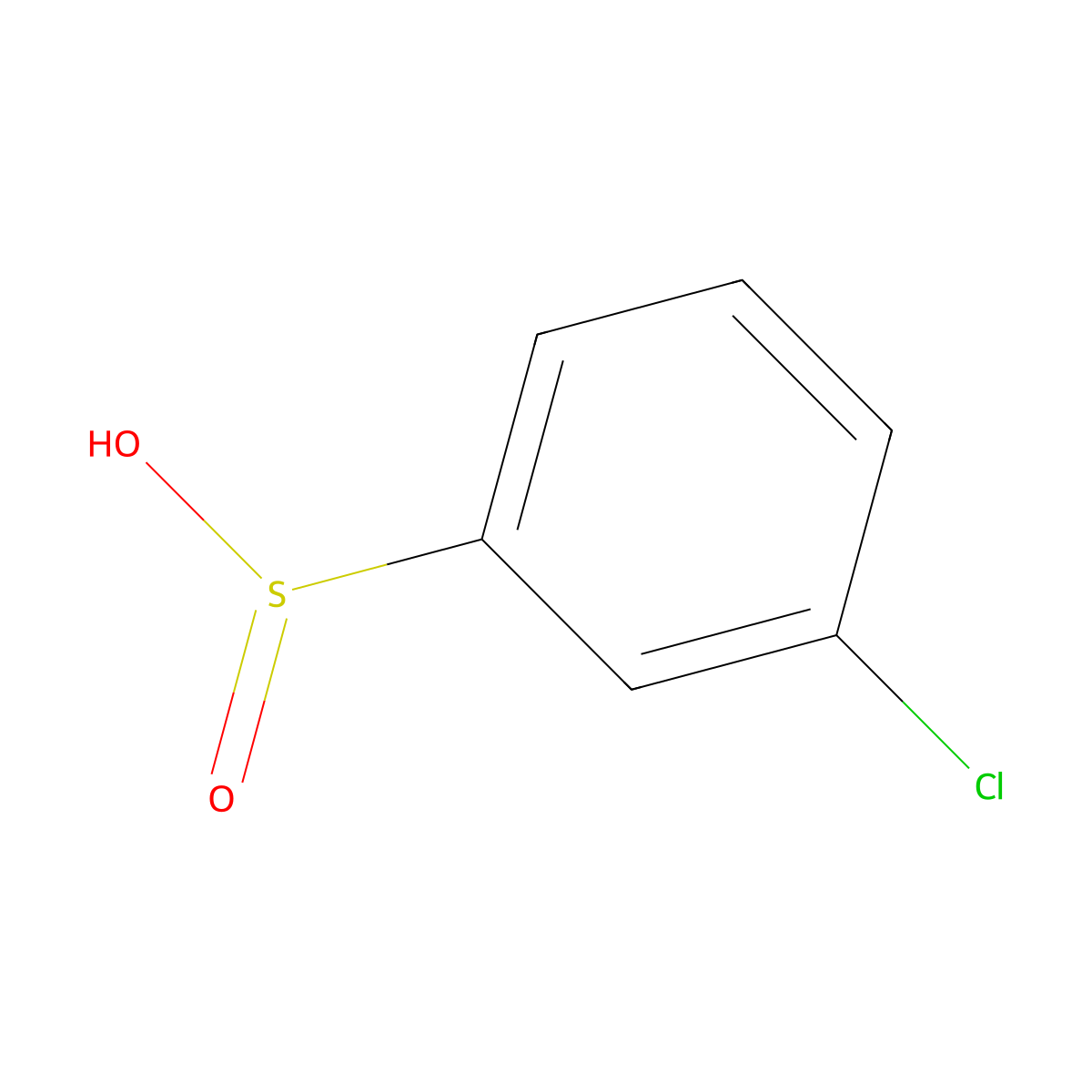 3-Chlorobenzenesulfinic acid molecular structure, CAS 26516-38-1