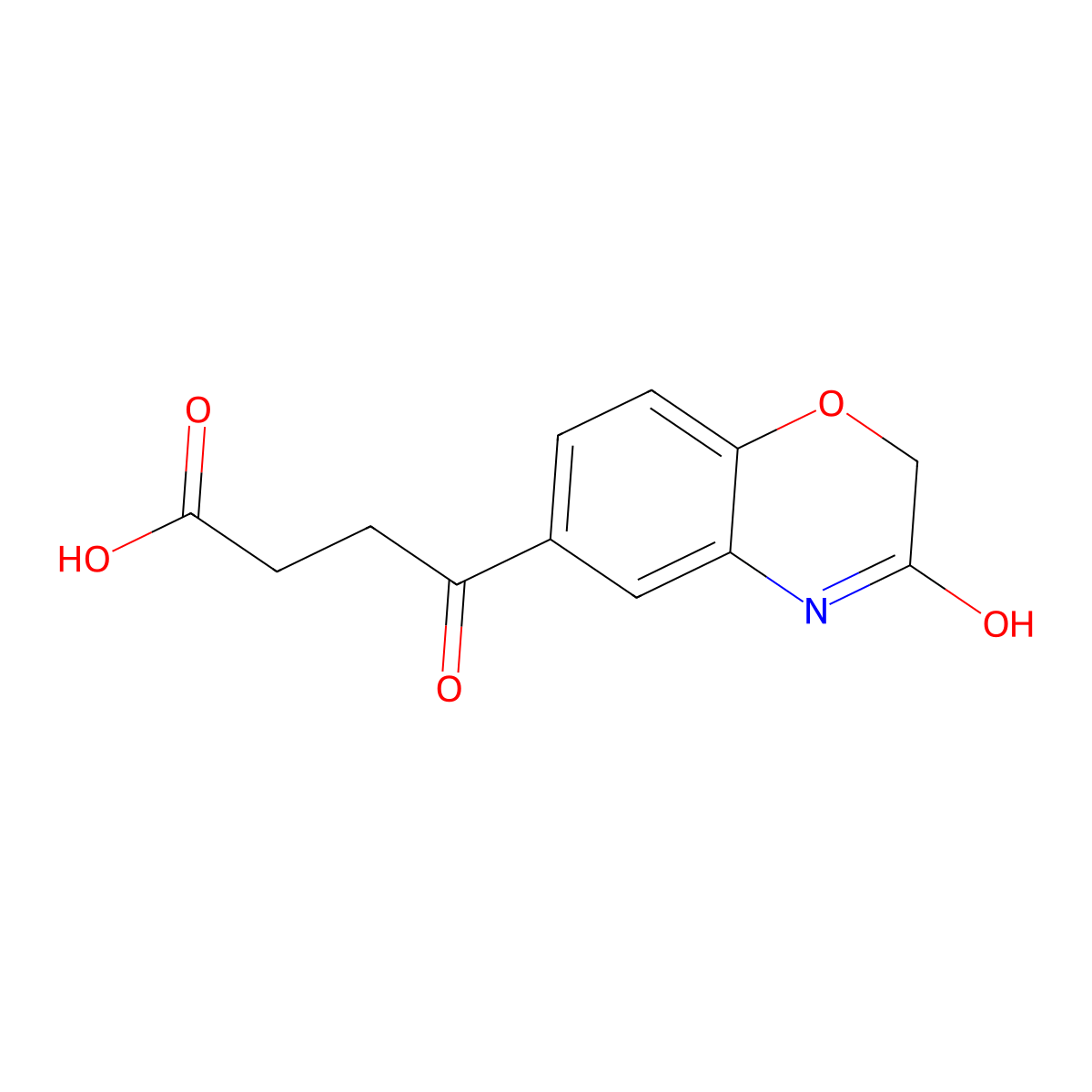 4-oxo-4-(3-oxo-3,4-dihydro-2H-1,4-benzoxazin-6-yl)butanoic acid molecular structure, CAS 26518-86-5