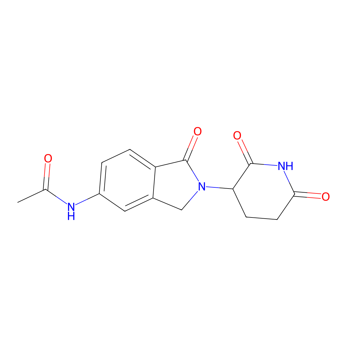 N-[2-(2,6-dioxo-3-piperidyl)-1-oxo-isoindolin-5-yl]acetamide molecular structure, CAS 2651996-37-9