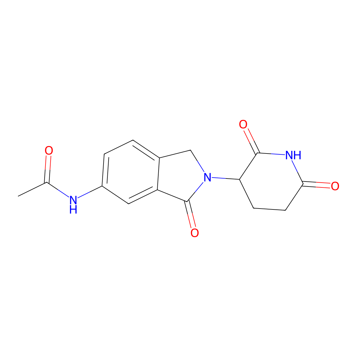 N-[2-(2,6-dioxo-3-piperidyl)-3-oxo-isoindolin-5-yl]acetamide molecular structure, CAS 2651996-48-2