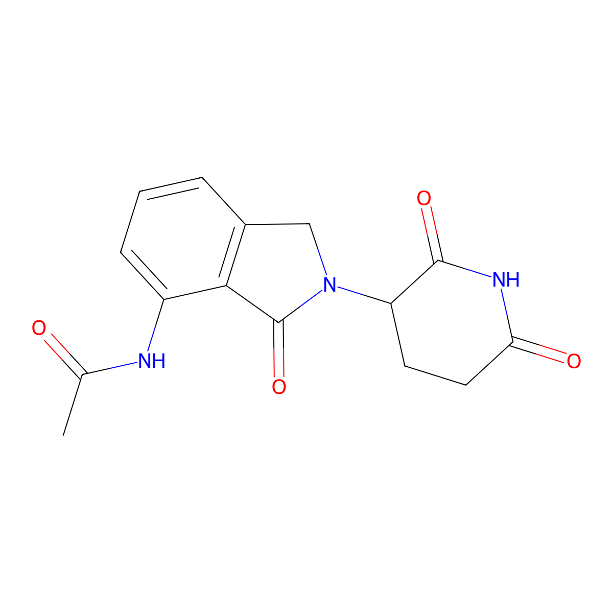 N-[2-(2,6-dioxo-3-piperidyl)-3-oxo-isoindolin-4-yl]acetamide molecular structure, CAS 2651996-66-4