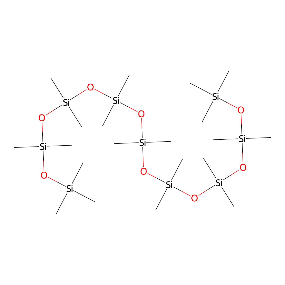 Eicosamethylnonasiloxane molecular structure, CAS 2652-13-3