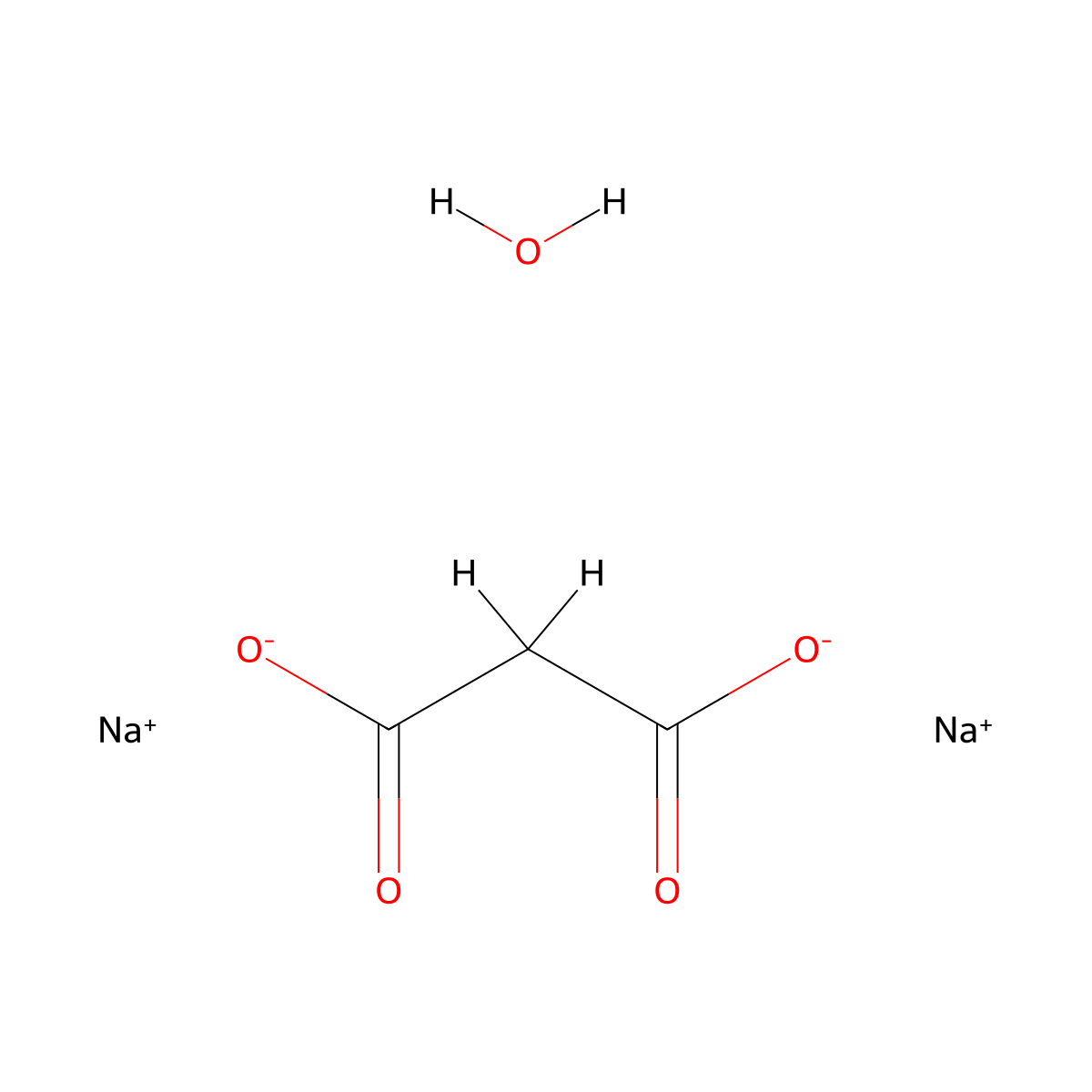 Disodium Propanedioate Hydrate molecular structure, CAS 26522-85-0