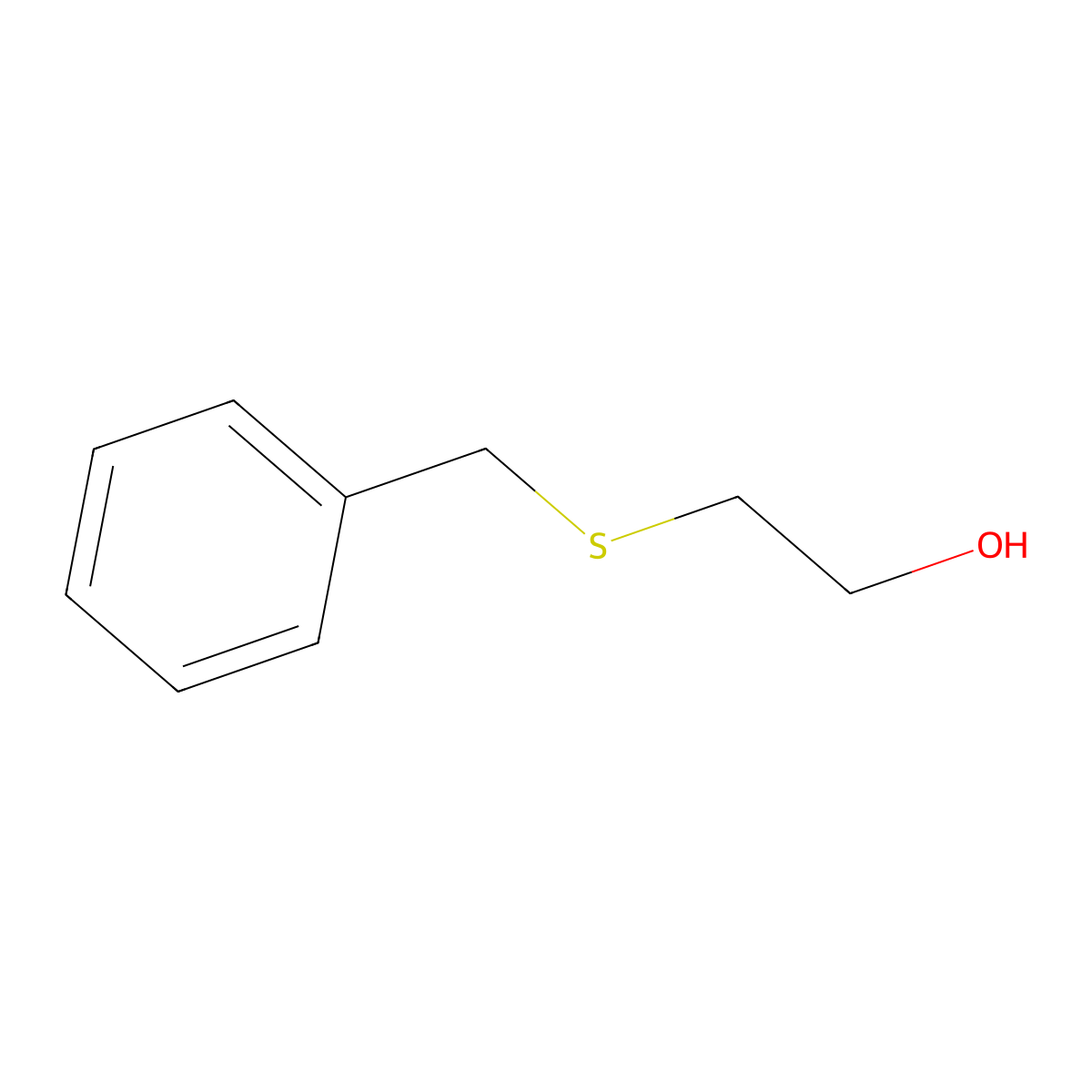 2-(Benzylthio)ethanol molecular structure, CAS 26524-88-9
