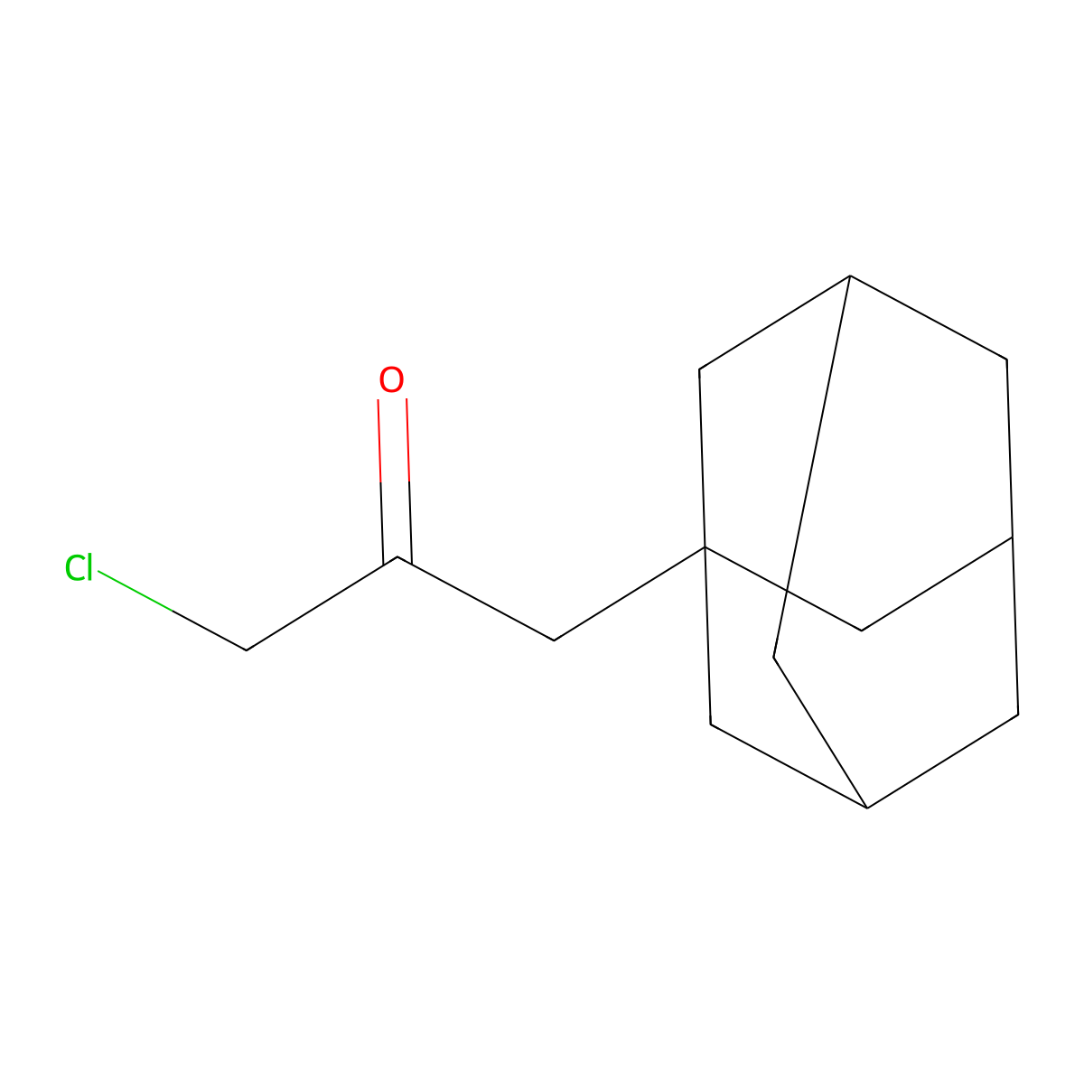 1-(Adamantan-1-yl)-3-chloropropan-2-one molecular structure, CAS 26525-19-9