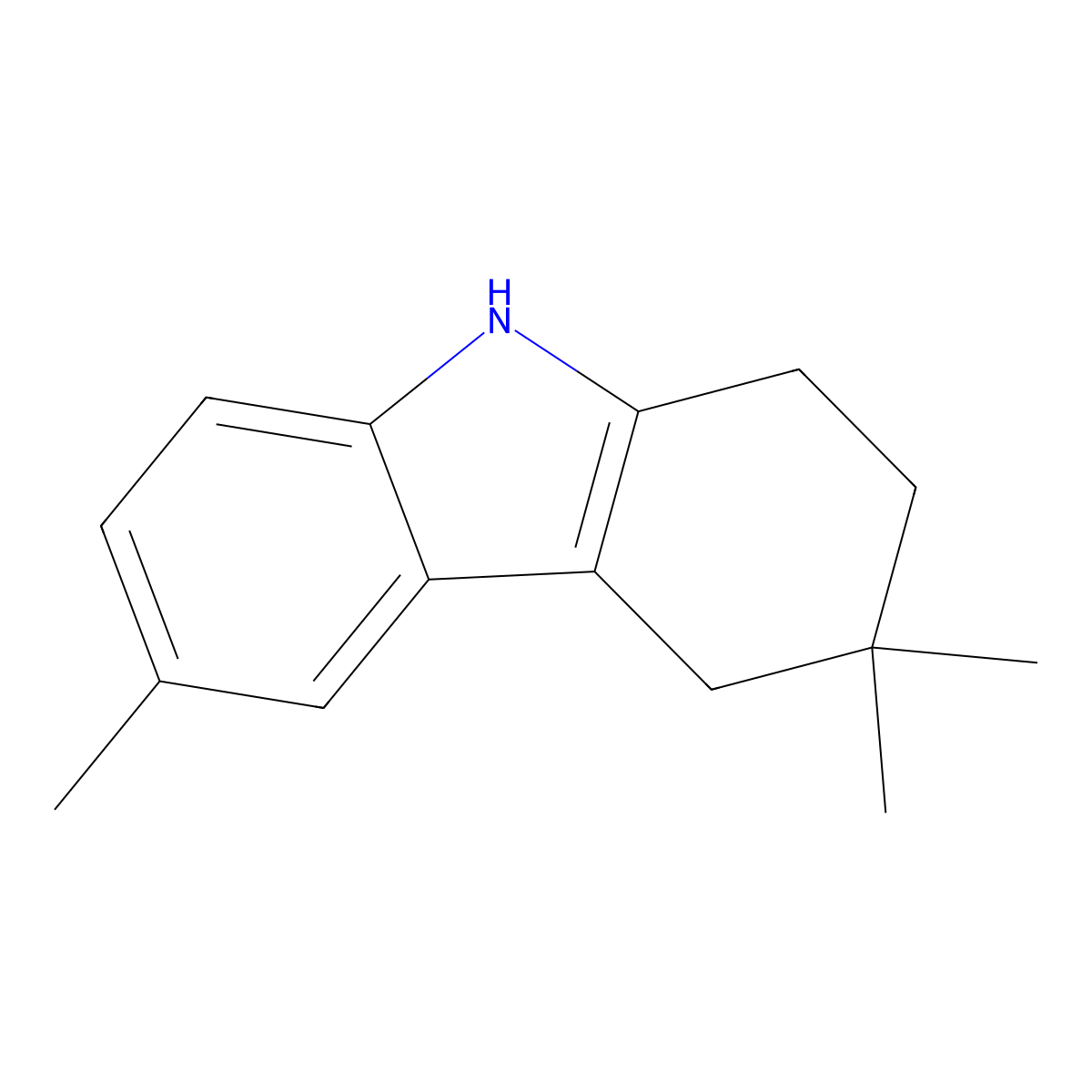 3,3,6-trimethyl-2,3,4,9-tetrahydro-1H-carbazole molecular structure, CAS 26526-24-9