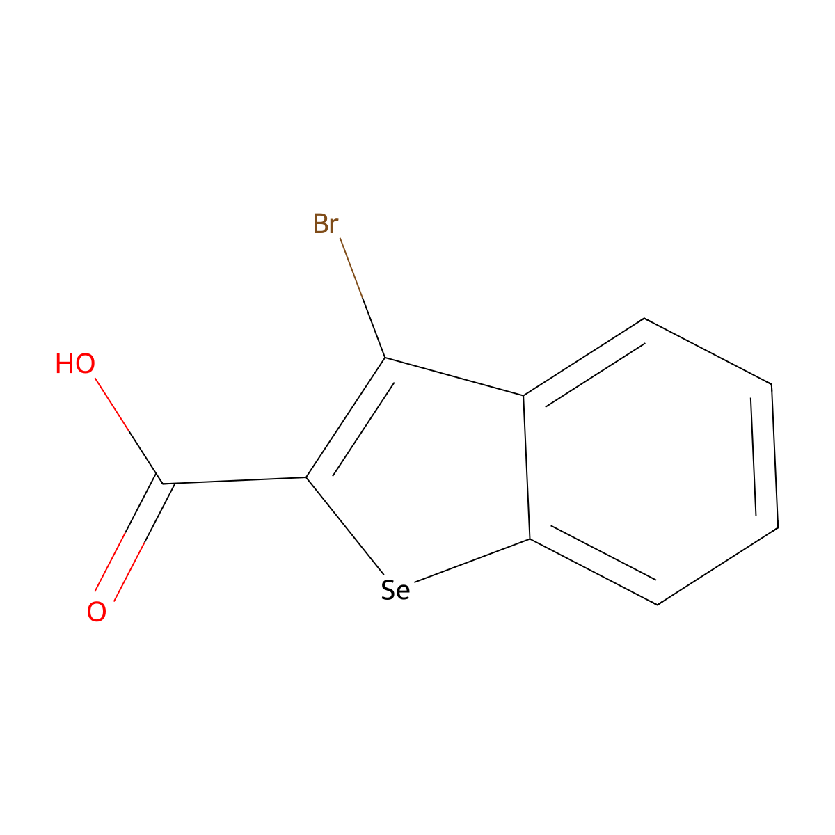 3-Bromo-benzo(B)selenophene-2-carboxylic acid molecular structure, CAS 26526-47-6