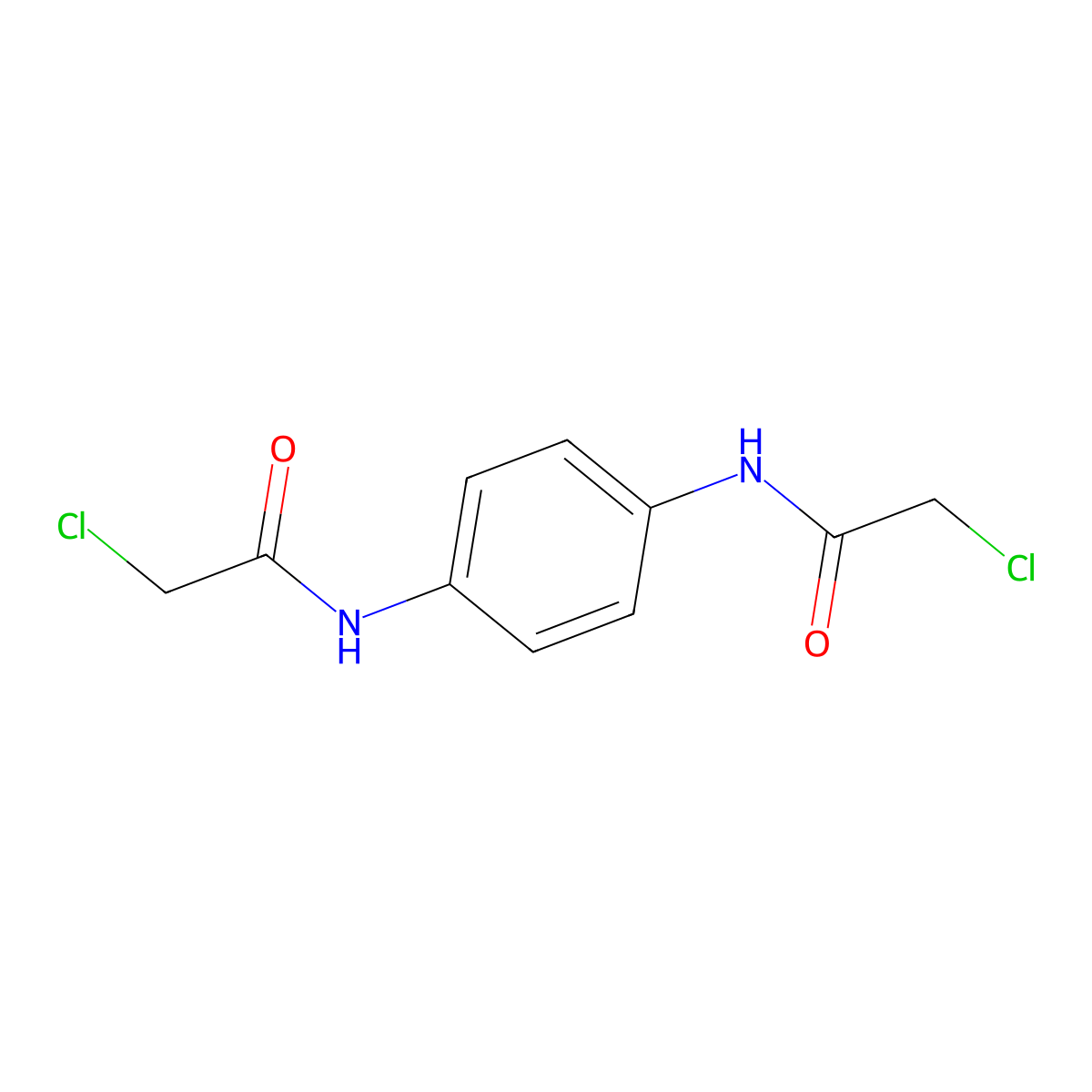 N,N'-1,4-Phenylenebis(2-chloroacetamide) molecular structure, CAS 2653-08-9