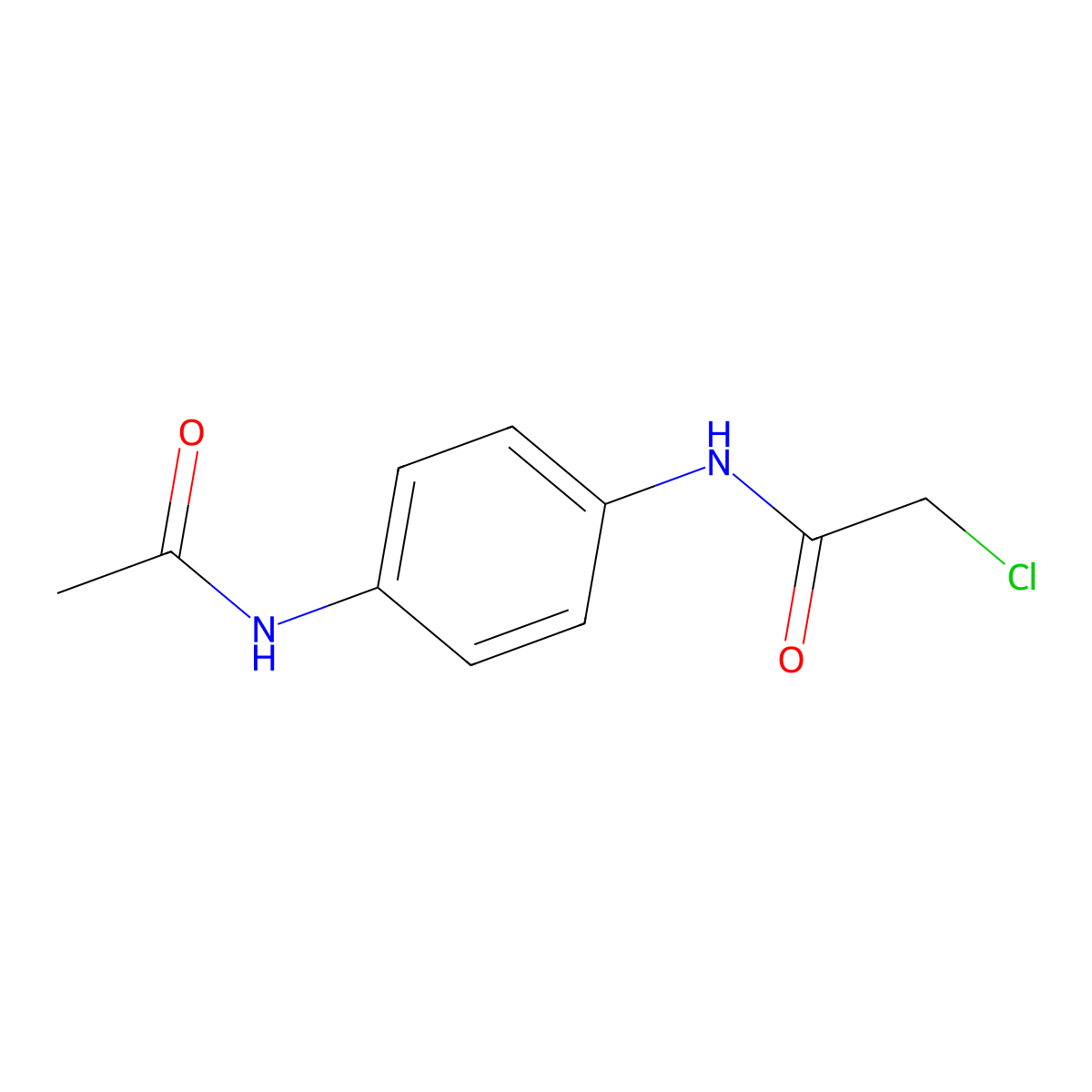 N-[4-(acetylamino)phenyl]-2-chloroacetamide molecular structure, CAS 2653-10-3