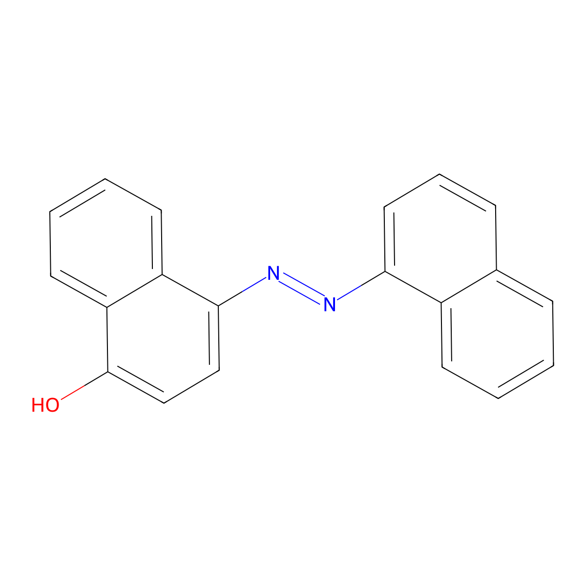 1-Naphthalenol, 4-(1-naphthalenylazo)- molecular structure, CAS 2653-72-7