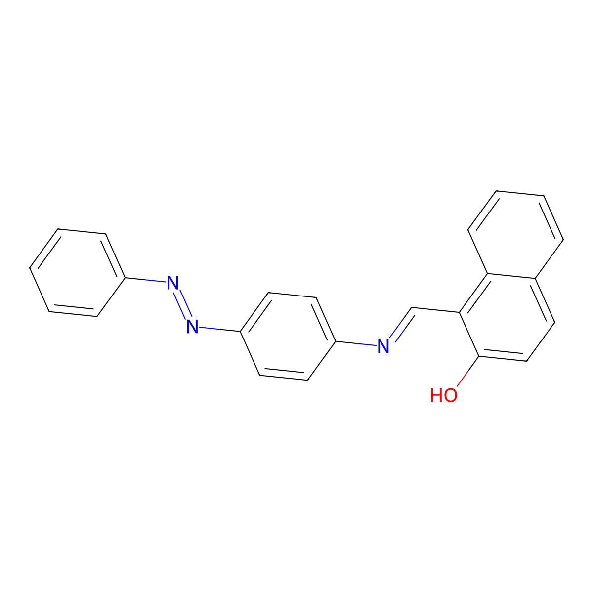 1-((4-Phenylazo-phenylimino)-methyl)-naphthalen-2-OL molecular structure, CAS 2653-78-3