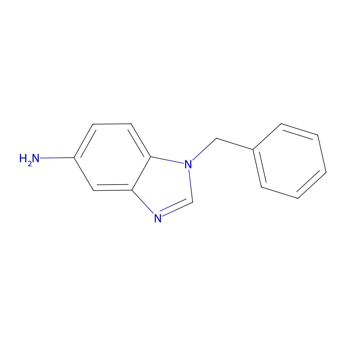 1-Benzyl-1H-benzimidazol-5-amine molecular structure, CAS 26530-89-2