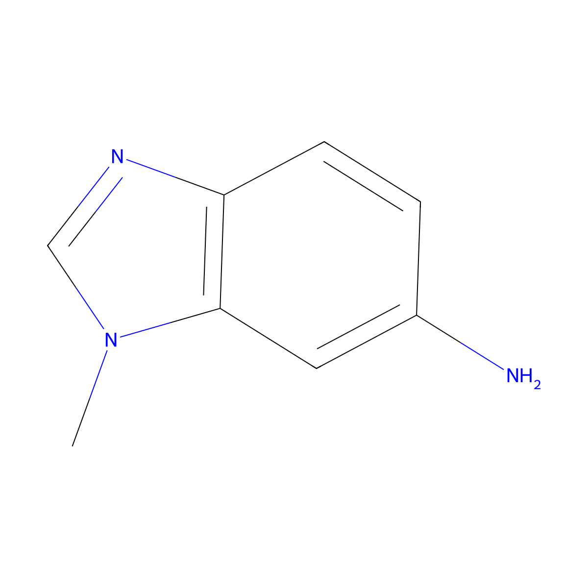 1-Methyl-1H-benzimidazol-6-amine molecular structure, CAS 26530-93-8