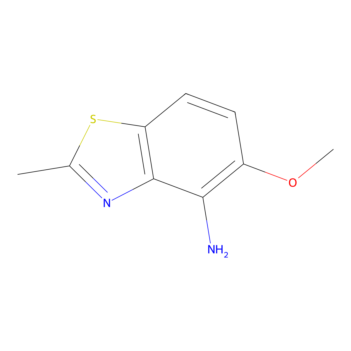 5-Methoxy-2-methylbenzo[D]thiazol-4-amine molecular structure, CAS 265312-59-2