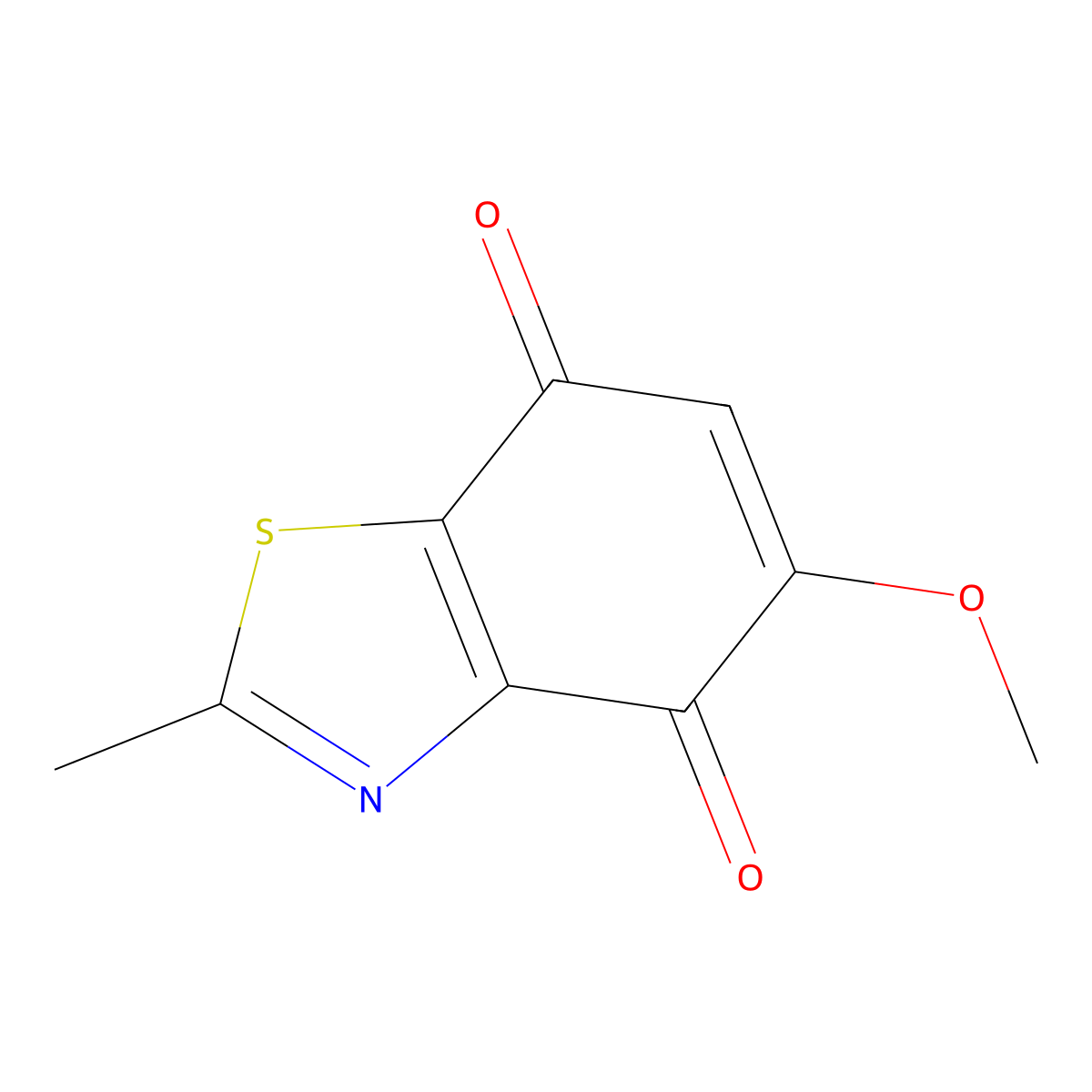 5-Methoxy-2-methylbenzo[d]thiazole-4,7-dione molecular structure, CAS 265312-60-5