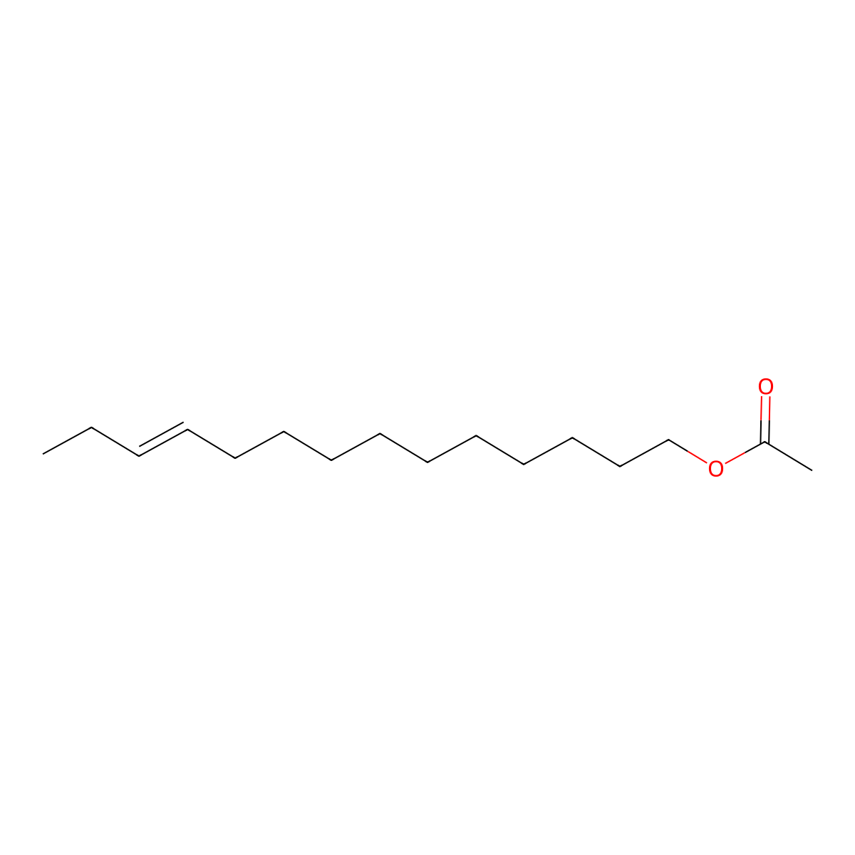 11-Tetradecenyl acetate molecular structure, CAS 26532-95-6