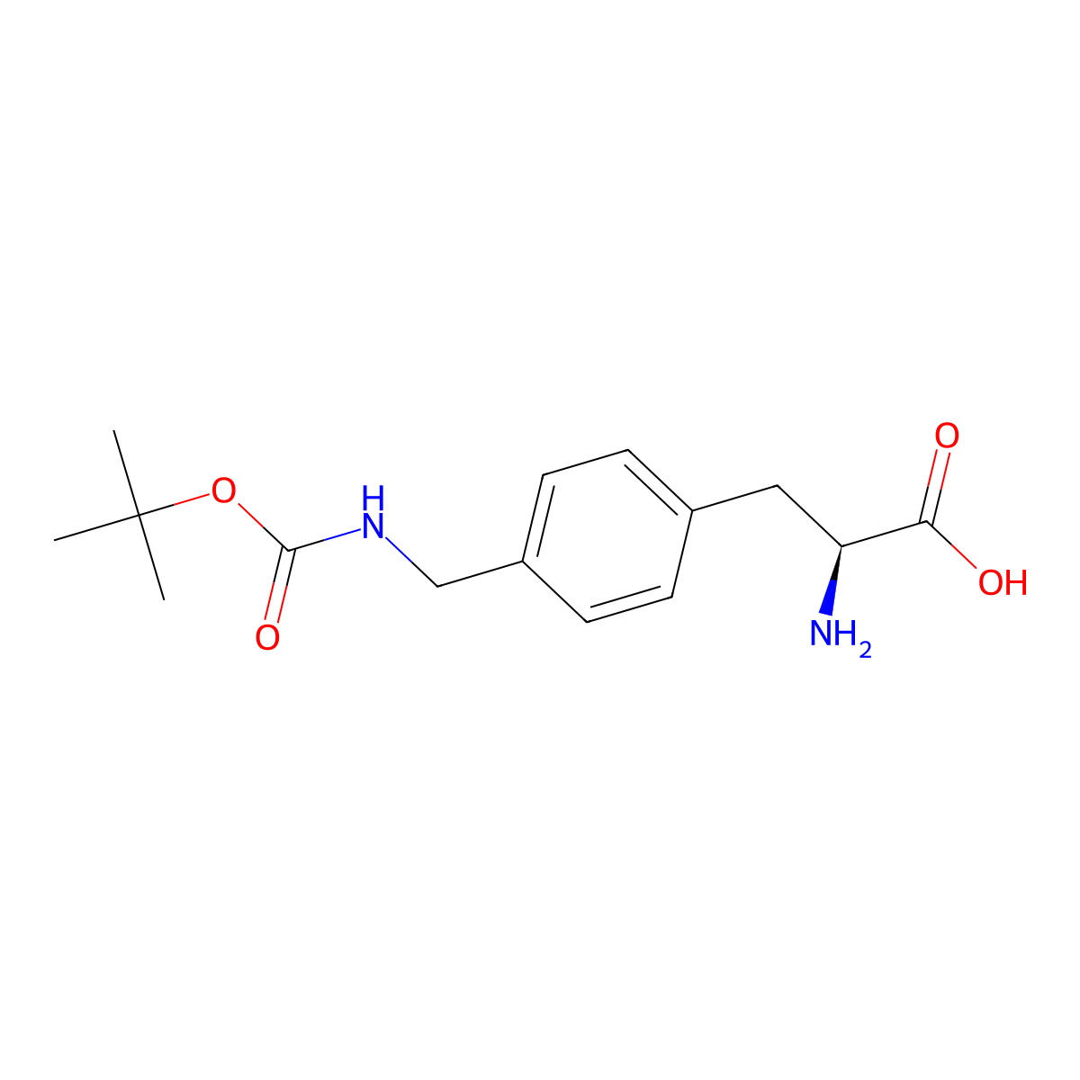 (S)-2-Amino-3-[4-[(Boc-amino)methyl]phenyl]propanoic Acid molecular structure, CAS 265321-42-4