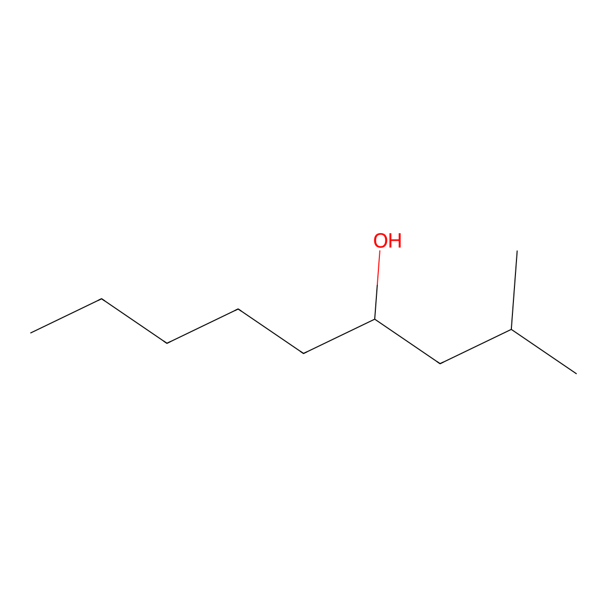 4-Nonanol, 2-methyl- molecular structure, CAS 26533-31-3