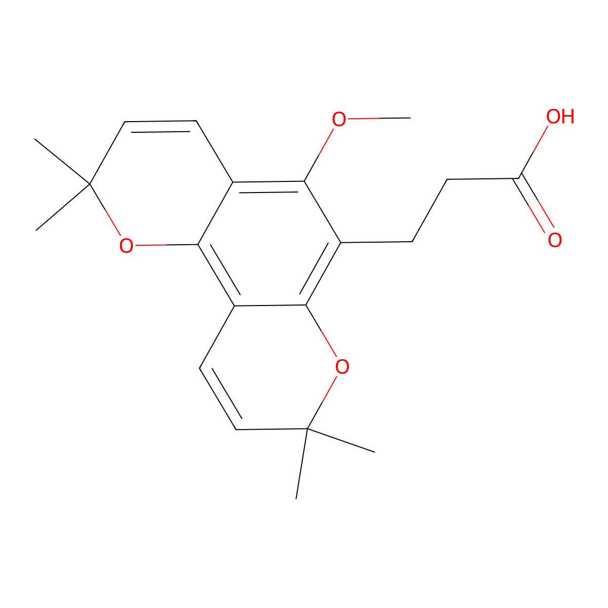 Eriostemoic acid molecular structure, CAS 26535-36-4