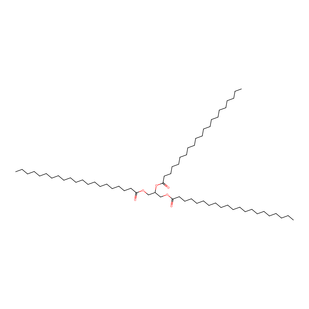 1,2,3-Triheneicosanoyl-glycerol molecular structure, CAS 26536-14-1