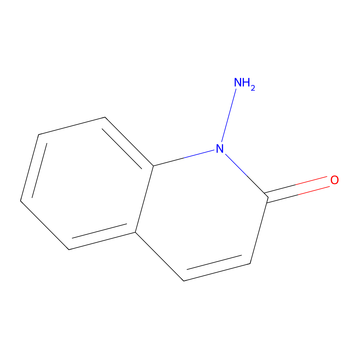 1-Aminoquinolin-2(1H)-one molecular structure, CAS 26539-38-8